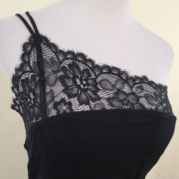 Free People Premonitions black lace bodycon dress NEW - Picture 5 of 8